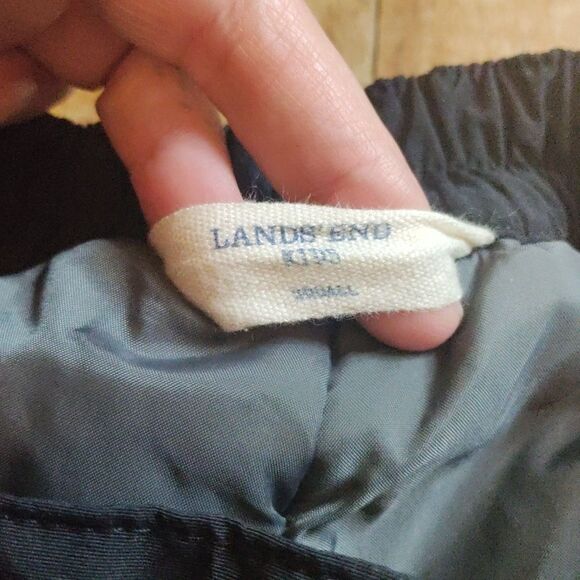 Lands End Black Snow Pants Size 8 Grow A Longs Winter Snow Sports Ski Snowboard - Picture 5 of 14